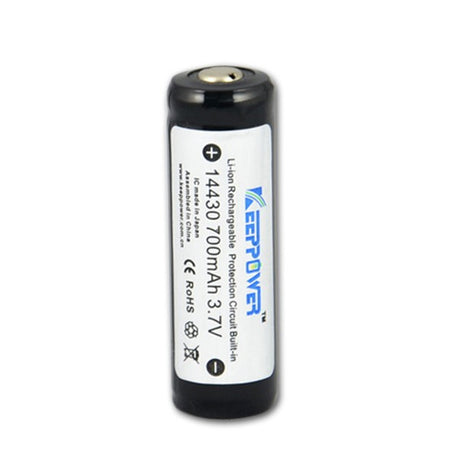 Keeppower 14430 - 700mAh, 3,7V Li-Ionen-Akku geschützt