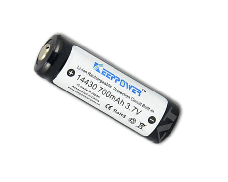 Keeppower 14430 - 700mAh, 3,7V Li-Ionen-Akku geschützt