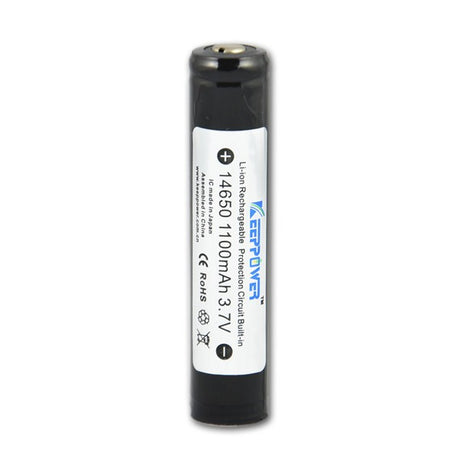 Keeppower 14650 - 1100mAh, 3,6V - 3,7V Li-Ionen-Akku PCB geschützt