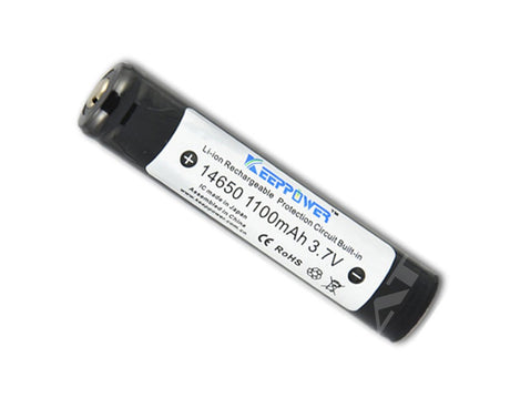 Keeppower 14650 - 1100mAh, 3,6V - 3,7V Li-Ionen-Akku PCB geschützt