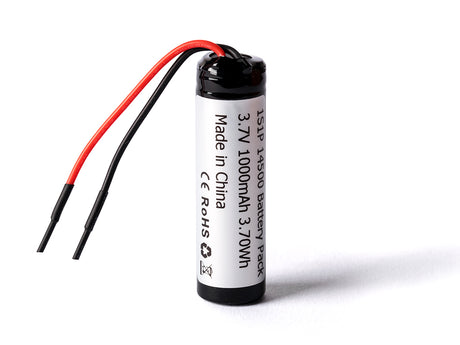 Keeppower 3,7V 1000mAh 1S1P 14500 PCB geschützt mit Kabel 50mm Li-Ion Akku