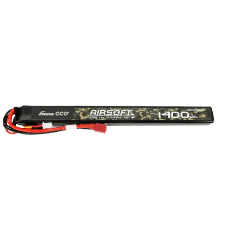 Gens Ace 25C 1400mAh 3S1P 11.1V Airsoft Lipo Batterie mit T-Stecker