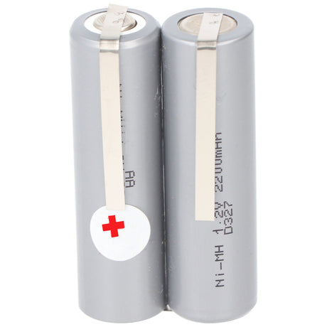 AccuCell Rasiererakku NiMH 2,4V 2200mAh ersetzt z.B. den originalen Akkutyp 138 10609