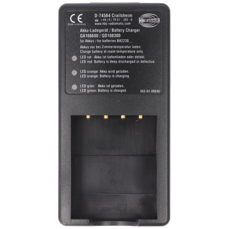 HBC Radiomatic Original-Ladegerät HBC QA108600 passend für HBC BA223000