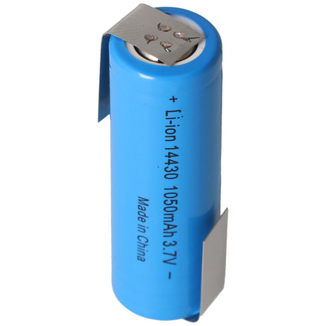 AccuCell Li-ion Akku 14430 mit Lötfahnen Z-Form 1050mAh 3,6V - 3,7V Lithium-Ionen-Zelle ohne Schutzelektronik