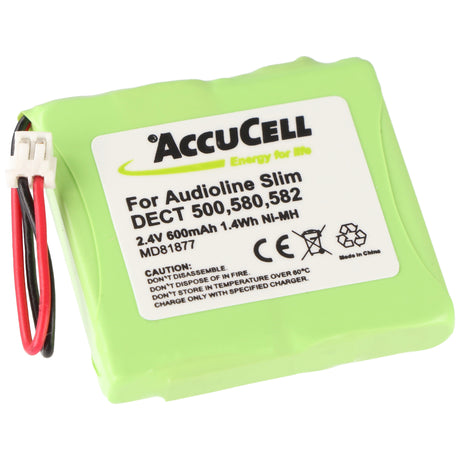 AccuCell Akku passend für MEDION MD82877 Akku 5M702BMX Telekom Sinus A201, Switel DFT 81171
