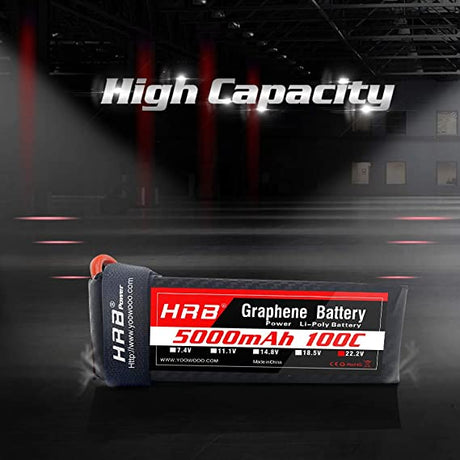 HRB 6S 5000mAh 22.2V 100C XT90 Graphene
