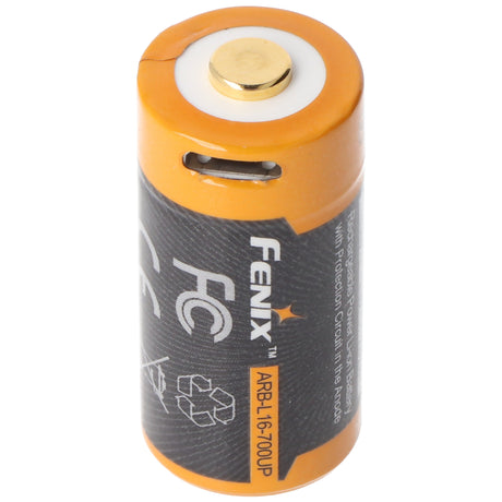 Fenix ARB-L16-700UP geschützter 16340 RC123A für PD25 PD22UE micro USB Li-Ion Akku