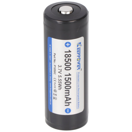 Keeppower 18500 3,7V 1500mAh geschützt Li-Ion Akku