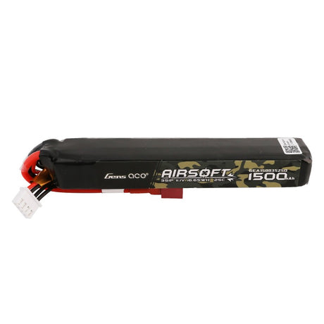 Gens Ace 25C 1500mAh 3S1P 11.1V Airsoft Lipo Akku mit T-Stecker