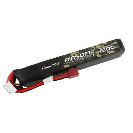 Gens Ace 25C 1500mAh 3S1P 11.1V Airsoft Lipo Akku mit T-Stecker