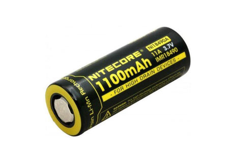 Nitecore IMR 18490 - 1100mAh, 3,6V - 3,7V (Pluspol flach)