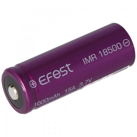 Efest Purple IMR18500 3,7V 1000mAh Button Top ungeschützt Li-Ion Akku