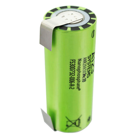 A123 ANR26650M1B 2500mAh 3,3V LiFePo4 Akku Lötfahnen U-Form