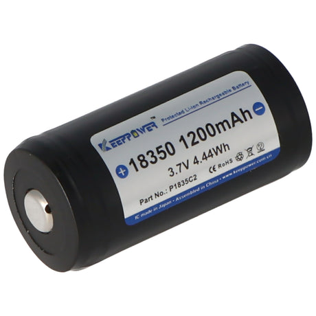 Keeppower 18350 3,7V 1200mAh PCB geschützt Li-Ion Akku