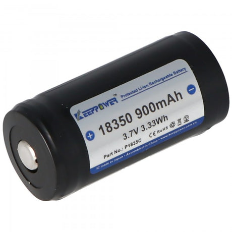 Keeppower 18350 3,7V 900mAh geschützt Li-Ion Akku