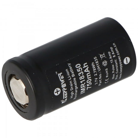 Keeppower IMR18350 3,7V 750mAh Li-Ion Akku