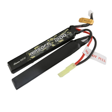 Gens Ace 25C 1200mAh 3S1P 11.1V Saddle Airsoft Lipo Akku mit Mini-Tamiya-Stecker