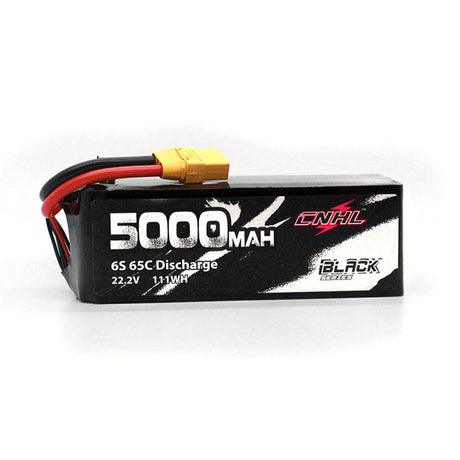 CNHL Black Series 6S 5000mAh 22,2V 65C Lipo Akku EC5 Stecker