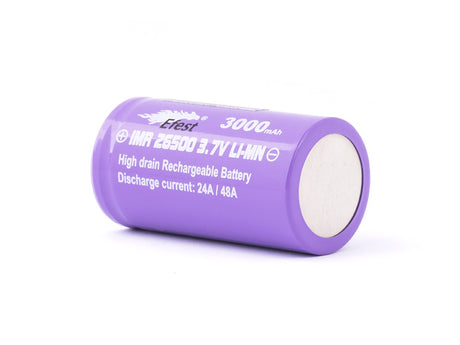 Efest IMR 26500 Li-Ionen 3,6V - 3,7V 3000mAh (Pluspol flach)