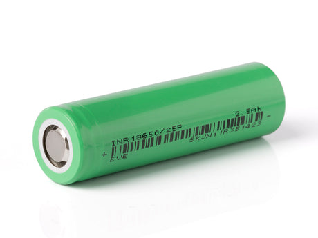 EVE INR18650/25P mit 2500mAh max.30A 3,6V - 3,7V Lithium-Ionen-Akku