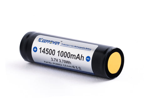 Keeppower 14500 - 1000 mAh, 3,6 - 3,7V Li-Ion-Akku PCB geschützt