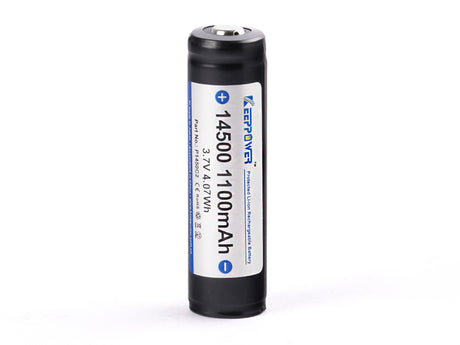 Keeppower 14500 - 1100 mAh, 3,6 - 3,7V Li-Ion-Akku PCB geschützt P1450C3