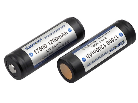 Keeppower 17500 - 1200mAh, 3,6V - 3,7V Li-Ion-Akku geschützt