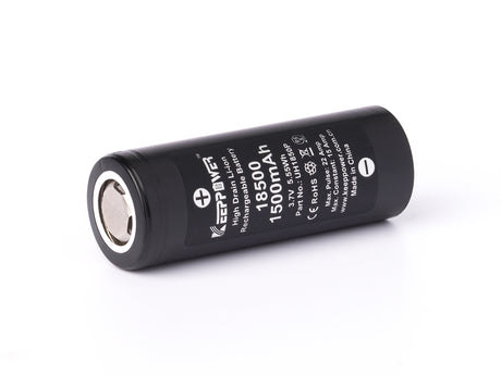 Keeppower 18500 - 1500mAh, 3,6V - 3,7V max. 22A Li-Ion-Akku UH1850P