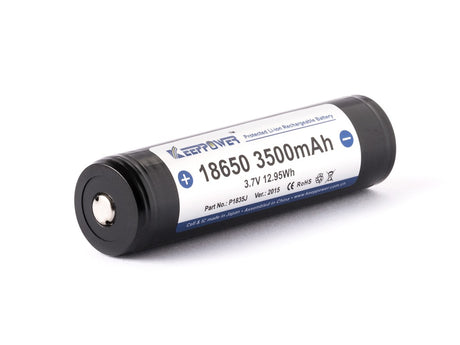 Keeppower 18650 - 3500mAh 3,6V - 3,7V Li-Ion-Akku geschützt (Pluspol erhöht) NCR18650GA