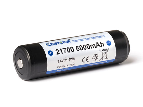 Keeppower 21700 6000mAh 3,7V Li-Ion Akku PCB geschützt P2160C