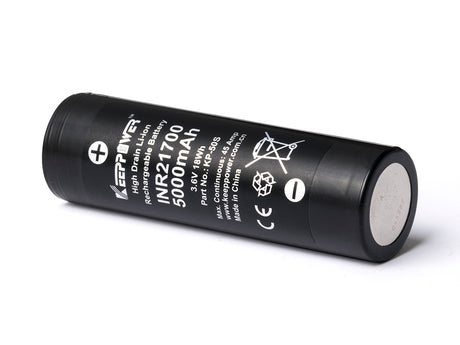 Keeppower INR21700 - 5000mAh, 3,6V - 3,7V KP-50S Li-ion Akku High Drain (Samsung 50S) 45A*