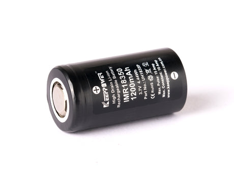 Keeppower IMR18350 - 1200mAh 10A (15A), 3,6V - 3,7V Li-Ionen-Akku