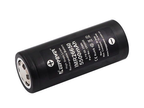 Keeppower IMR26650 - 5500mAh, 15A, 3,6V - 3,7V Li-Ion-Akku