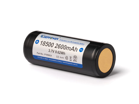Keeppower 18500 2600mAh 3,7V integrierte Schutzelektronik P1850C4