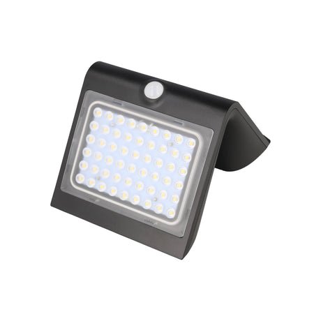 Goobay LED-Solar-Wandleuchte mit Bewegungsmelder, 4 W, austauschbarer Akku