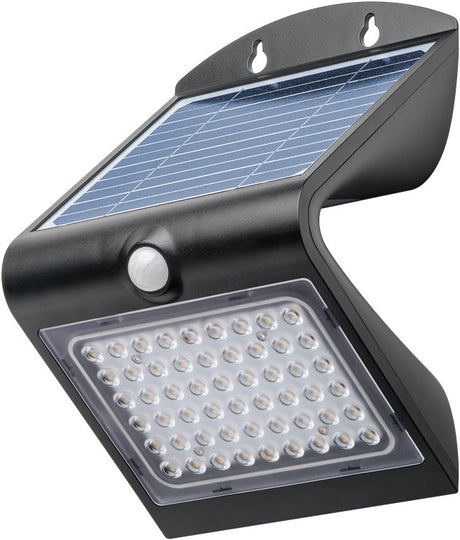 Goobay LED-Solar-Wandleuchte mit Bewegungsmelder, 4 W, austauschbarer Akku