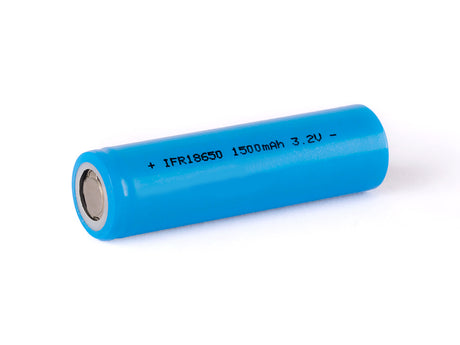 Cottcell IFR 18650 LiFePo4 1500mAh 3,2V  (Pluspol flach)