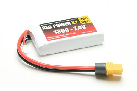 Pichler RED POWER LiPo Akku 1300mAh – 7,4V 2S mit XT60 Stecker