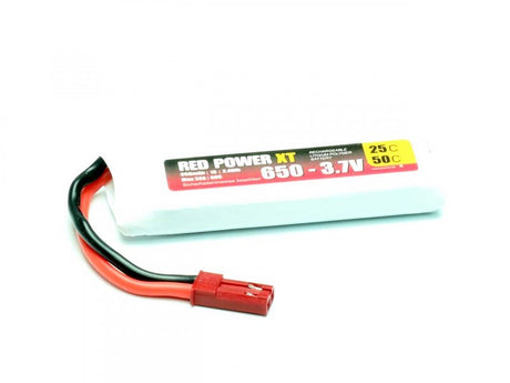 Pichler RED POWER LiPo Akku 650mAh – 3,7V 1S mit JST/BEC Stecker