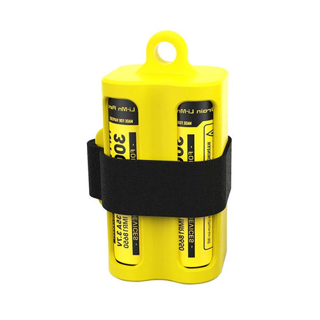 Nitecore Batteriemagazin NBM40 Gelb für 1-4 Li-Ion 18650 Akkus