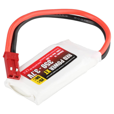 Pichler RED POWER LiPo Akku 350mAh – 3,7V 1S mit JST/BEC Stecker, 37 x 20 x 8mm