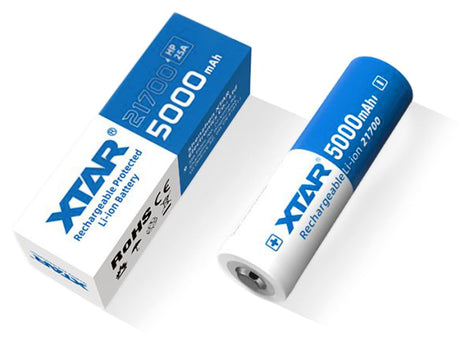 XTAR 21700-HP 25A 5000mAh 3,6V - 3,7V Li-Ion-Akku elektronisch geschützt