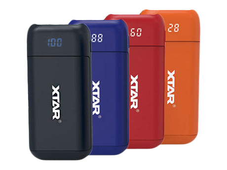 Xtar PB2 2-Schacht Li-Ion Akku Reiseladegerät & Powerbank