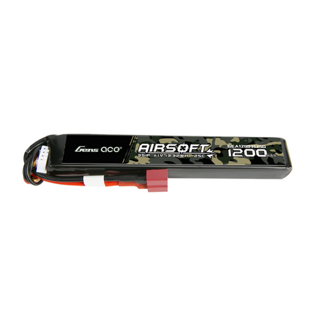 Gens Ace 25C 1200mAh 3S1P 11.1V Airsoft Lipo Batterie mit T-Stecker
