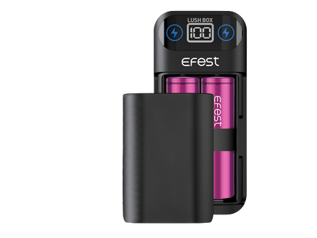 Efest Lush Box Powerbank Ladegerät für 18650 3,6V -3,7V Lithium Ionen Akkus