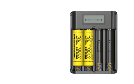 Nitecore F4 FlexBank Powerbank-Ladegerät für Li-Ionen-Akkus