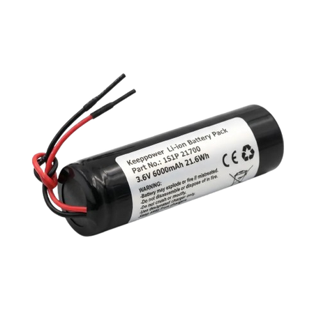Keeppower 1S1P 21700-6000mAh 3,6V - 3,7V Li-Ion-Akku PCB/BMS geschützt mit Kabelanschluss