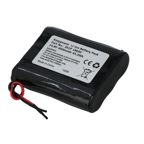 Keeppower 3S1P -18650 - 4000mAh - 10,8V -11,1V Li-Ion Akkupack mit BMS-Schutz mit Kabelanschluss