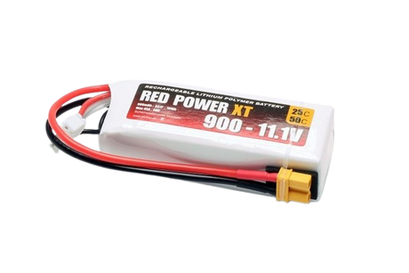 Pichler RED POWER XT LiPo Akku 900mAh – 11,1V 3S1P mit XT30 Stecker